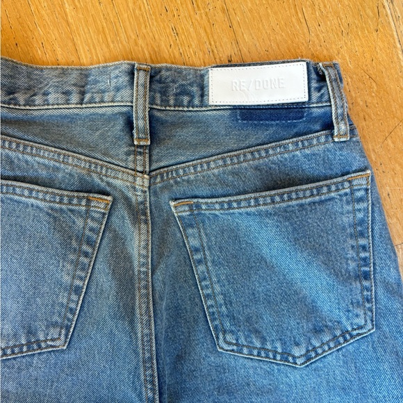 RE/DONE Stove Pipe straight leg jeans in cool blue size 23 - Picture 8 of 10